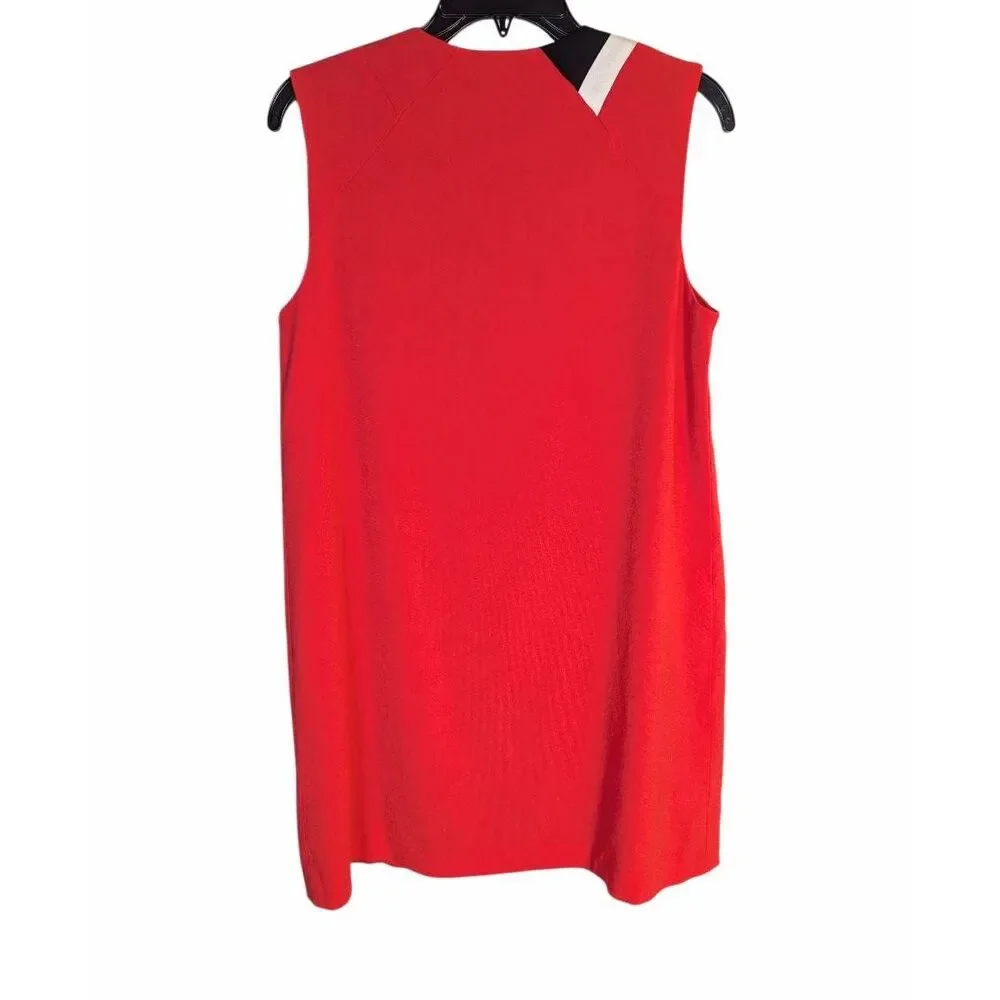 Rag & Bone Lodwick red & black colorblock sleeveless mini dress womens 4